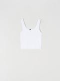 Top s tankimi naramnicami - bela - SINSAY - small2