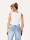 Crop top - biały - SINSAY - small2