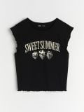 LADIES` TOP - črna - SINSAY - small3