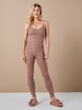 Crop top na ramiączkach - beżowy - SINSAY - small2