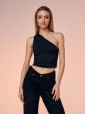 Top asymetryczny - czarny - SINSAY - small1