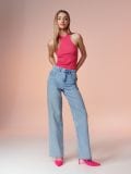 Rebrast top - vroče roza - SINSAY - small1
