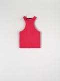 Rebrast top - vroče roza - SINSAY - small2