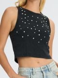 Crop Top - Grau - SINSAY - small2