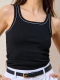 Pamučni top - crno - SINSAY - small1