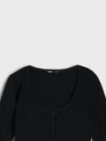 Bluza s dugim rukavima - crno - SINSAY - small13