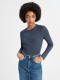 Gerippte Bluse - Grau - SINSAY - small4