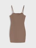 Uska mini haljina - kafa - SINSAY - small3