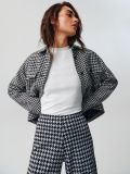 Spodnie ze wzorem w pepitkę - wielobarwny - SINSAY - small2