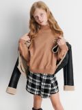 Світшот із коміром-стійкою - коричневий - SINSAY - small5