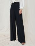 Spodnie wide leg - czarny - SINSAY - small2