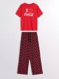 Piżama dwuczęściowa Coca Cola - czerwony - SINSAY - small3