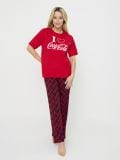 Piżama dwuczęściowa Coca Cola - czerwony - SINSAY - small5