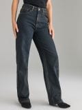 Kavbojke wide leg - dark grey jeans - SINSAY - small6