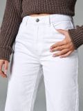 Jeansy wide leg - biały - SINSAY - small5