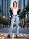Wide leg farmerke - plava - SINSAY - small2