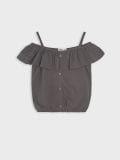Majica - tamno braon - SINSAY - small2