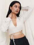 Bluza z vrvico - nude - SINSAY - small6