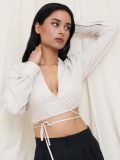Bluza z vrvico - nude - SINSAY - small1