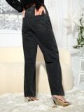 Wide leg farmerke - sivo - SINSAY - small2