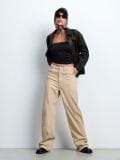 Kavbojke wide leg - bež - SINSAY - small2