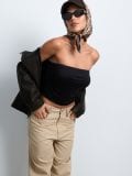 Kavbojke wide leg - bež - SINSAY - small4