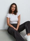 Τζιν παντελόνι με φαρδύ μπατζάκι - γκρι - SINSAY - small4