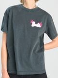 Oversized-lõikega T-särk Barbie - tumehall - SINSAY - small1