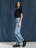 Teksapüksid wide leg - sinine - SINSAY - small3