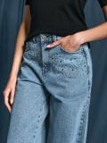 Teksapüksid wide leg - sinine - SINSAY - small4