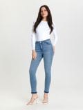 Mid rise skinny farmerke - plavi džins - SINSAY - small3