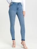 Mid rise skinny farmerke - plavi džins - SINSAY - small1