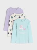 Bluse mit Volantärmeln 3 pack - Mehrfarbig - SINSAY - small7