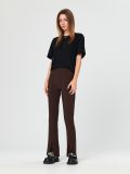 Flare trousers - dark brown - SINSAY - small1