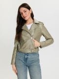 Biker jakna - svetlo olivna - SINSAY - small5