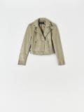 Biker jakna - svetlo olivna - SINSAY - small2