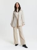 Jakna s pasom - krema - SINSAY - small5