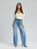 Wide leg farmer - kék - SINSAY - small3