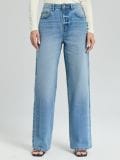 Wide leg farmer - kék - SINSAY - small1