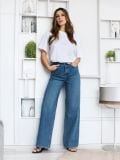 Rifle wide leg - tmavomodrá - SINSAY - small1