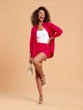 Cămașă din amestec de in - roz-fuchsia - SINSAY - small5