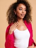 Cămașă din amestec de in - roz-fuchsia - SINSAY - small3