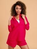 Cămașă din amestec de in - roz-fuchsia - SINSAY - small1