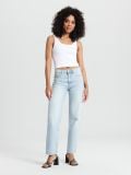 Straight leg farmerke - plava - SINSAY - small1