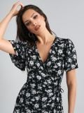 Floral φόρεμα - μαυρο - SINSAY - small4