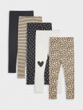 Legginsy 5 pack - czarny - SINSAY - small1