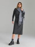 Midi pletena obleka - temno siva - SINSAY - small4