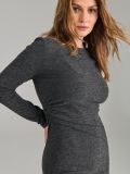Midi pletena obleka - temno siva - SINSAY - small5