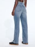 Wide leg farmerke - steel blue - SINSAY - small2