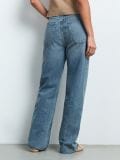 Wide leg farmerke - steel blue - SINSAY - small8